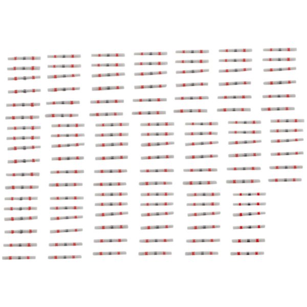 熱収縮コネクター 赤 AWG 22‑18 6個入 x 20パック