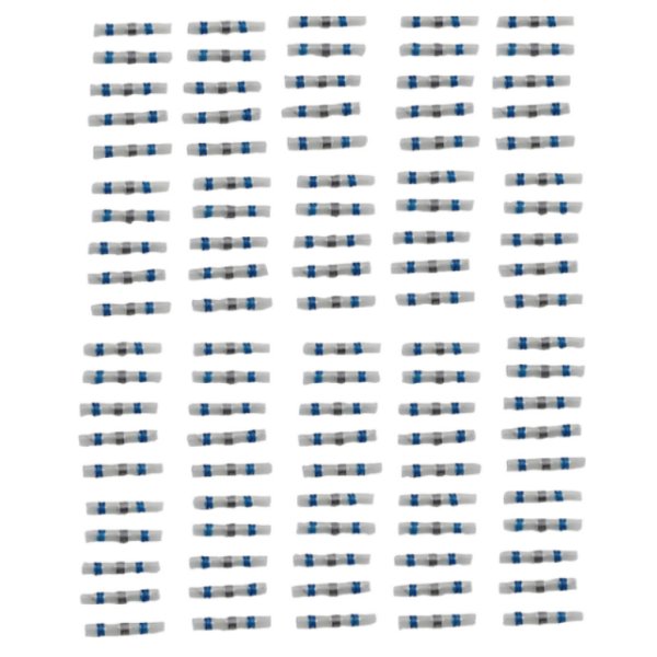 【セール特価】 熱収縮コネクター 青 AWG 16‑14 5個入 x 20パック