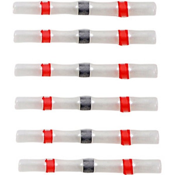 熱収縮コネクター 赤 AWG 22‑18 6個入