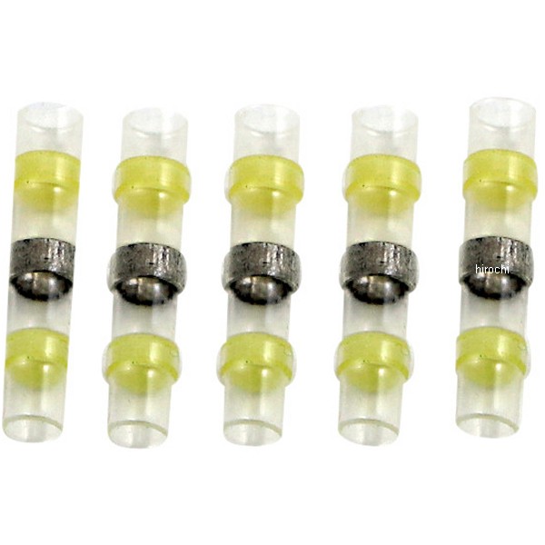 【セール特価】 熱収縮コネクター 黄 AWG 12‑10 5個入