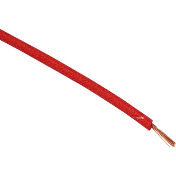 ワイヤー 16ゲージ CLOTH BRAIDED 25フィート 赤