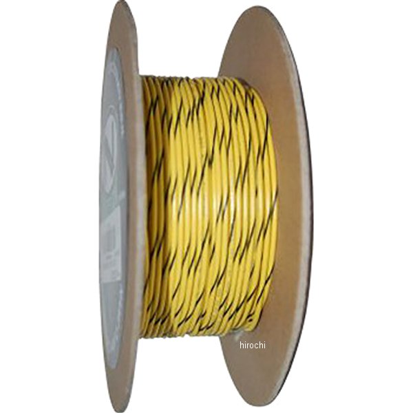ワイヤー 20ゲージ プライマリー 100フィート イエロー/黒