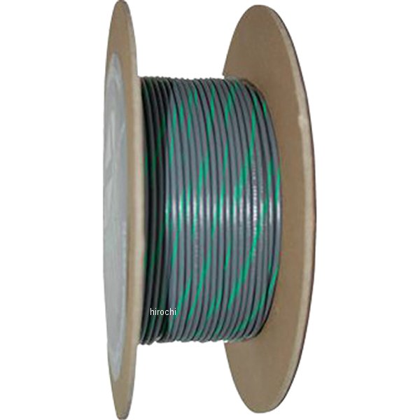 ワイヤー 20ゲージ プライマリー 100フィート グレー/緑