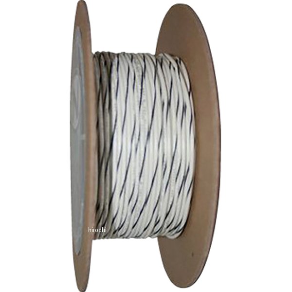 ワイヤー 20ゲージ プライマリー 100フィート 白/黒