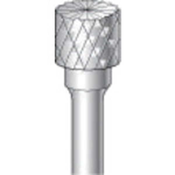 チタンコート超硬カッター円筒(ダブルカット・エンドカット付)刃径6.3mm 刃長5mm