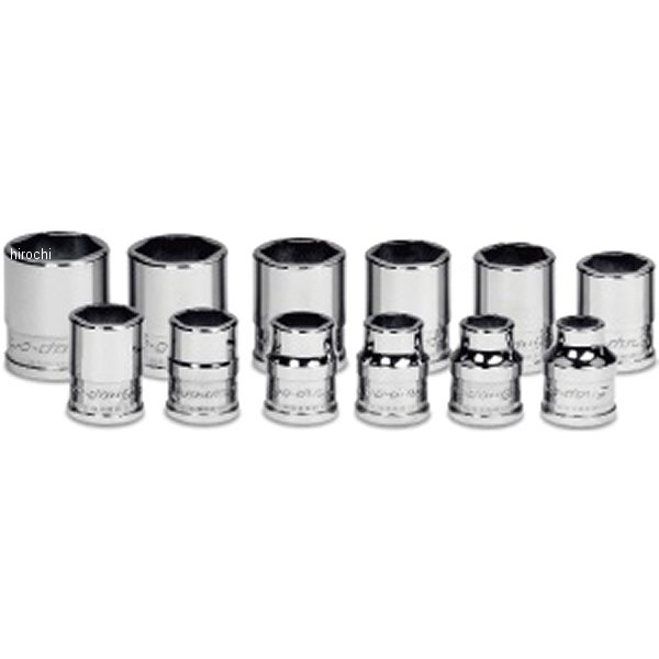 フランクドライブエクストラ 3/8インチ シャロー ソケットセット 6角 12個セット