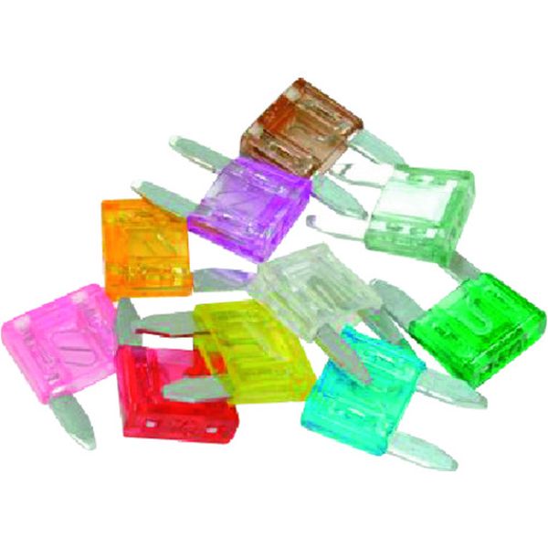 100PC ミニオートヒューズセット