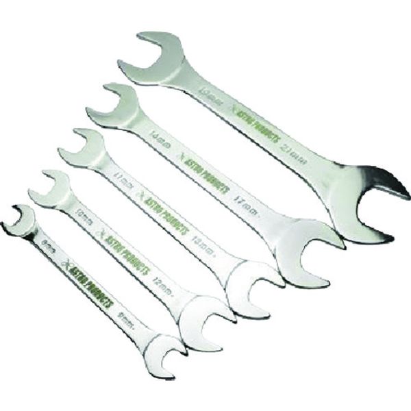 214-9539  薄口スパナレンチ 5本セット