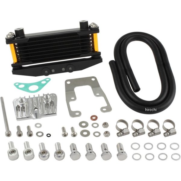 オイルクーラーKIT ヘッドトップマウント 取り出し付き モンキー、ゴリラ ゴールドパイプ