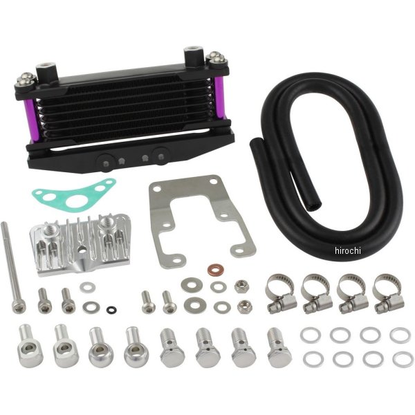 オイルクーラーKIT ヘッドトップマウント 取り出し付き モンキー、ゴリラ ブルーベリーパイプ
