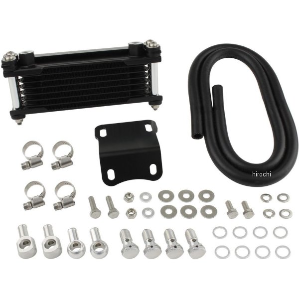 オイルクーラーKIT ヘッドライトボトムマウント 取り出し付き モンキー、ゴリラ シルバーパイプ