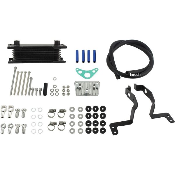 オイルクーラーKIT フレームマウント 取り出し付き モンキー、ゴリラ ブルーパイプ