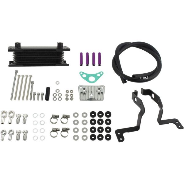 オイルクーラーKIT フレームマウント 取り出し付き モンキー、ゴリラ ブルーベリーパイプ