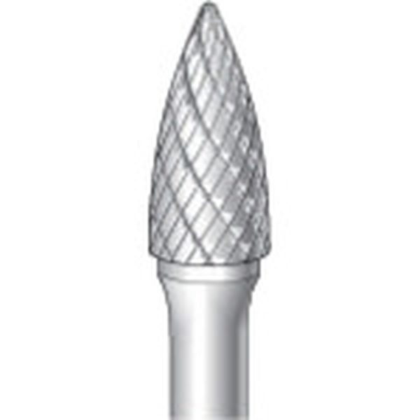 チタンコート超硬カッター 砲弾(ダブルカット)刃径9.5mm 刃長20.0mm