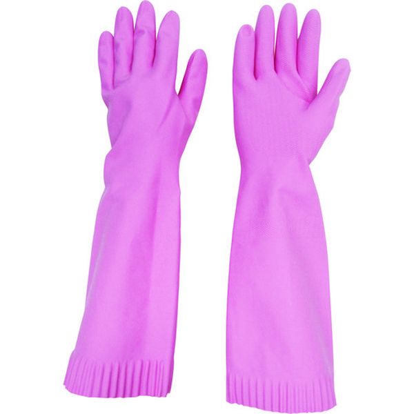 トワローブ天然ゴムあつ手ロング ピンク M