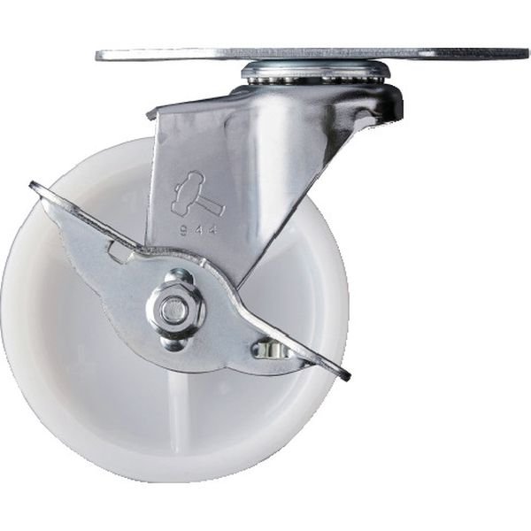 215EN75  Eシリーズコーナー 旋回式ナイロン車輪 75mm ストッパー付