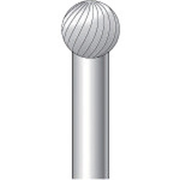 チタンコート超硬カッター 球(シングルカット)刃径9.5mm刃長9.5mm