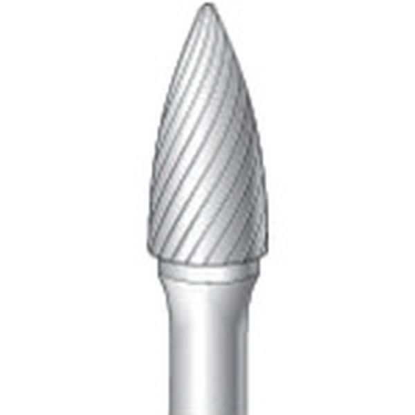 チタンコート超硬カッター 砲弾(シングルカット)刃径10mm 刃長20mm