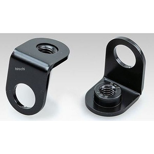 ウインカーステー Lガタ ブラック 2個 M10対応