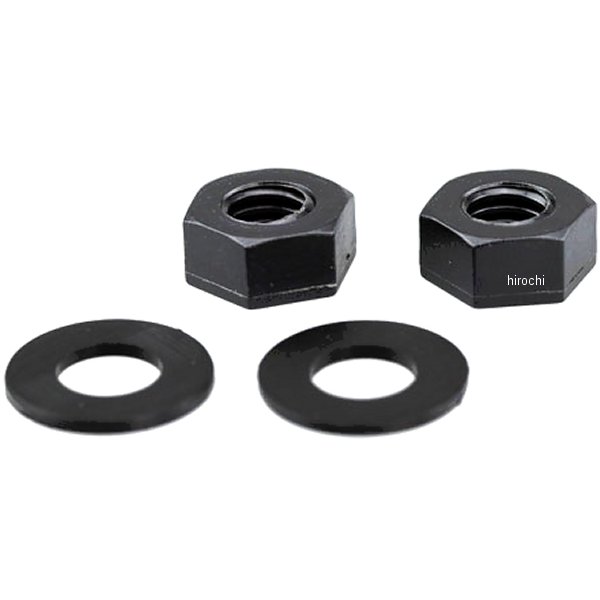ワッシャー&ナットセット Nanoランプ用 M6 黒 2個入り