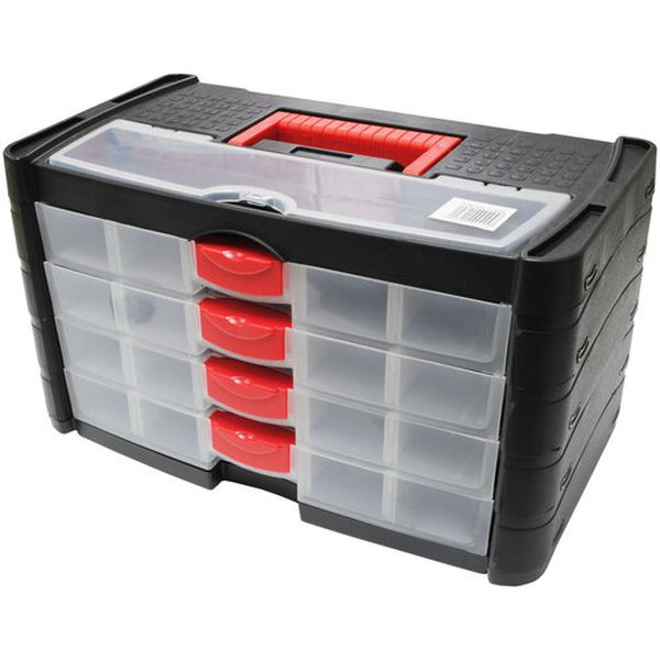 AP プラスチックボックス 4段引出