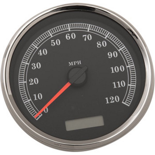 スピードメーター 5インチ (120MPH表示) 04年-13年 FLH 黒