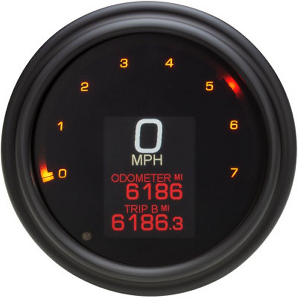 スピードメーター 114mm-127mm MLX 84年以降 黒