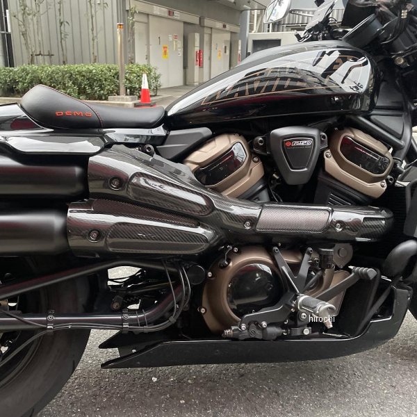 ドライカーボン マフラーヒートガード 21年以降 ハーレー スポーツスターS RH1250