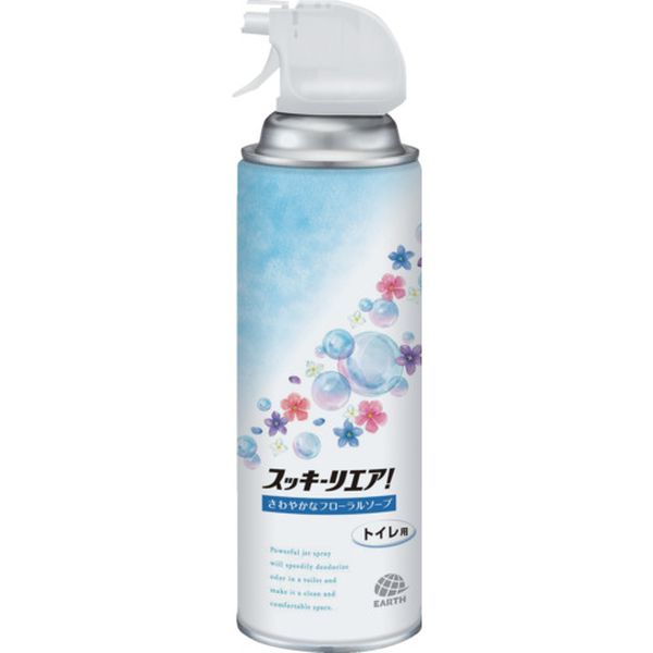 消臭芳香スプレー スッキーリエア！トイレ用 さわやかなフローラルソープ
