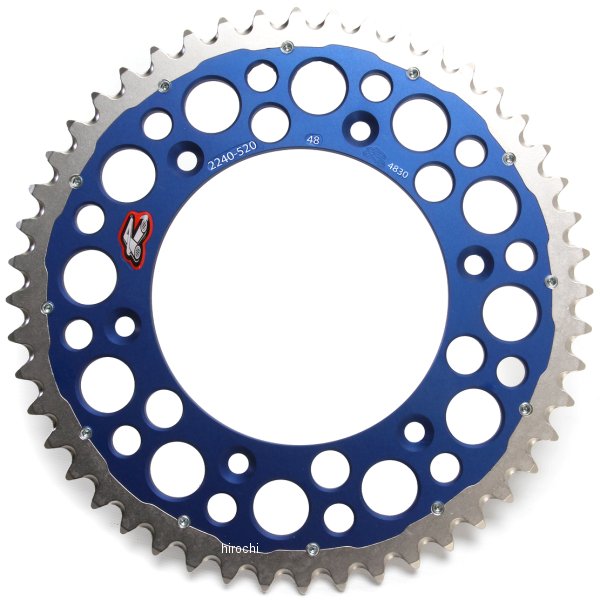 リア スプロケット ツインリング 520 02年以降 CRF アルミ 青