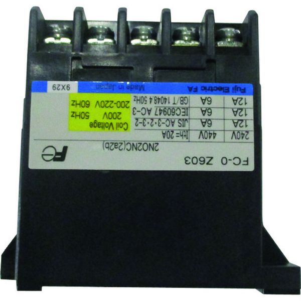 キトー 電気チェーンブロック キトーセレクトED3B形用部品 コンタクター FC-OZ603 200V