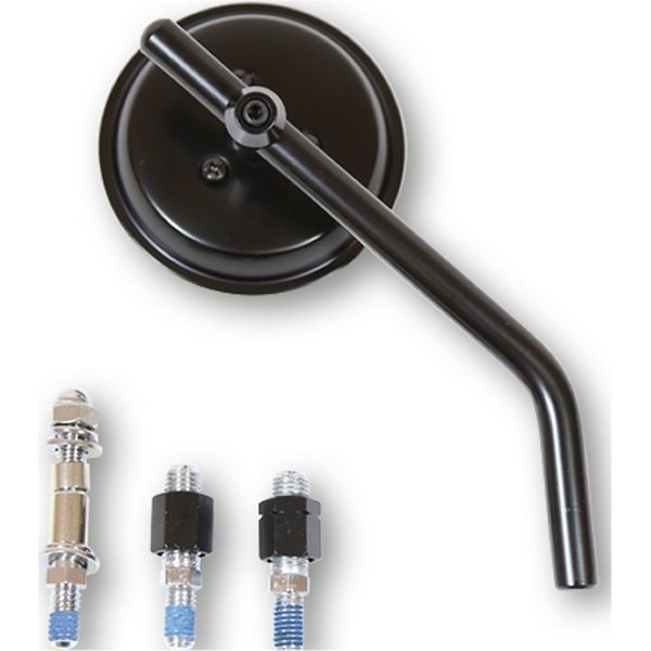 ラウンド ミラー 黒 1個売り