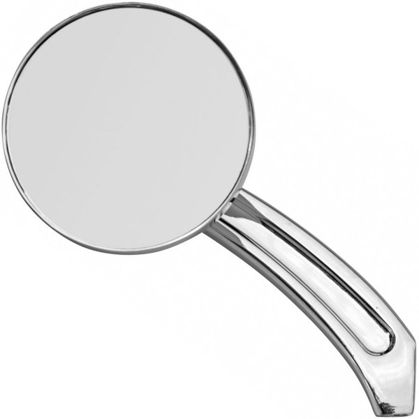 ラウンド ビレット ミラー クローム 左右ペア