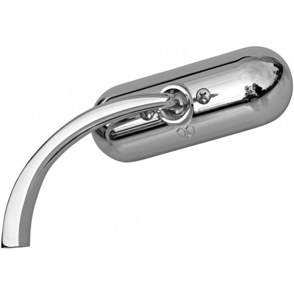 ミニ オーバル ミラー  左 クローム 1個売り