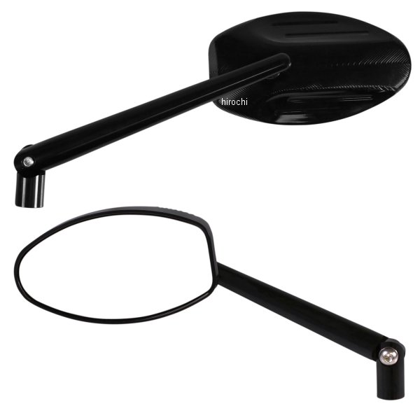 ミラー Ferrara Milled 黒 左右ペア