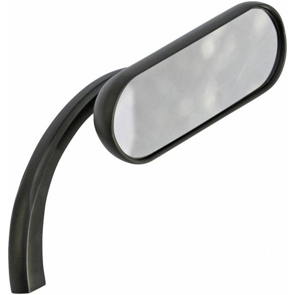 ミニ オーバル ミラー  右 黒 1個売り