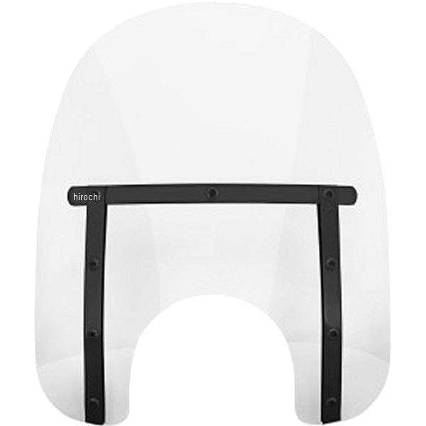 スリム シールド 15インチ 7インチカットアウト クリア/黒