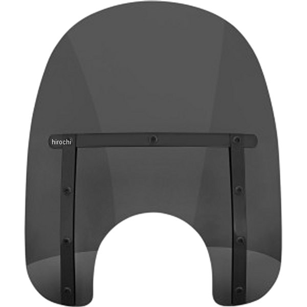 スリム シールド 15インチ 7インチカットアウト ダークブラックスモーク/黒