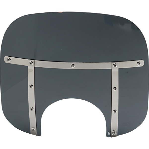 ウインドシールド ファット 13インチ高/ライト幅9インチ ダークブラックスモーク