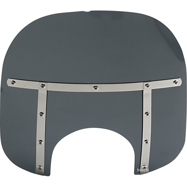 ウインドシールド ファット 15インチ高/ライト幅9インチ ダークブラックスモーク