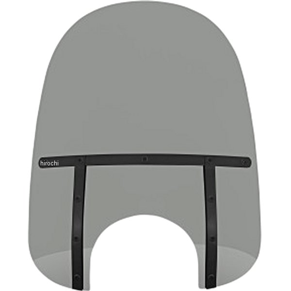 ファット シールド 21インチ 9インチカットアウト ブラックスモーク/黒