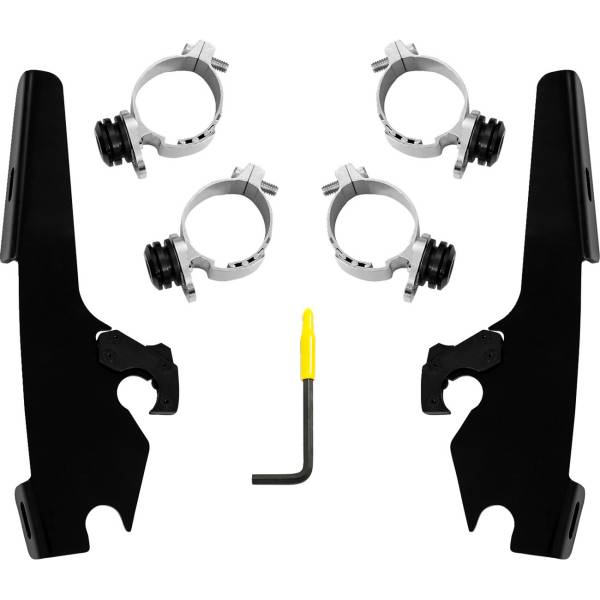 スリム/ファット ウインドシールド マウンティングキット 22年-24年 チーフ 黒