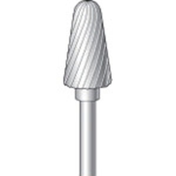 超硬カッター テーパー先丸(シングルカット)刃径6mm刃長12.5mm