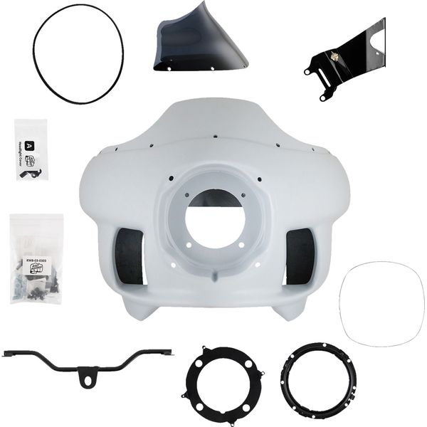 FXRP-Style フェアリング キット 00年 ハーレー FXR 4 白/黒