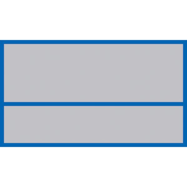 815-1432 ヘルメット用ステッカー 無地タイプ HL-102 45×70mm 10枚組 PET