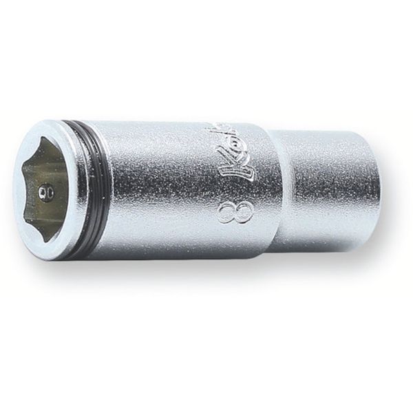 2350X8  6.35mm差込 ナットグリップセミディープソケット 8mm