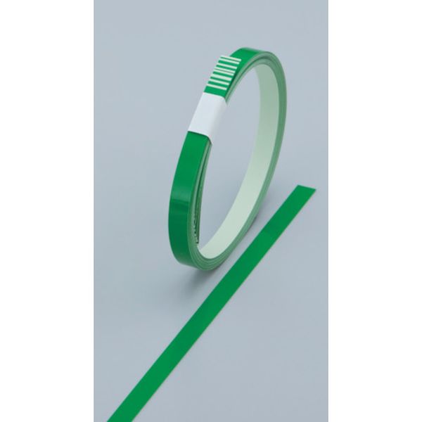 ヘルメット用ラインテープ 緑 10幅×700mm 10本組 無反射