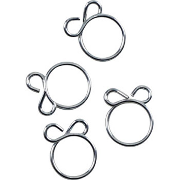 クランプ 12.5mm ワイヤー/フラット/シルバー 4個入り