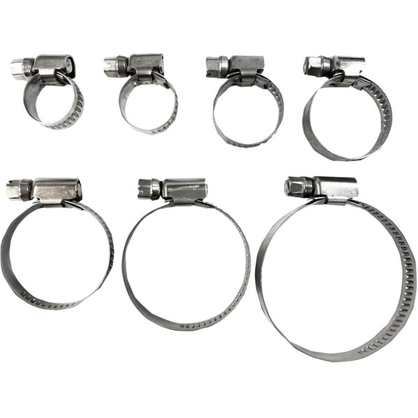 ホースクランプ エンボス ステンレス 8mm-12mm 10個入り