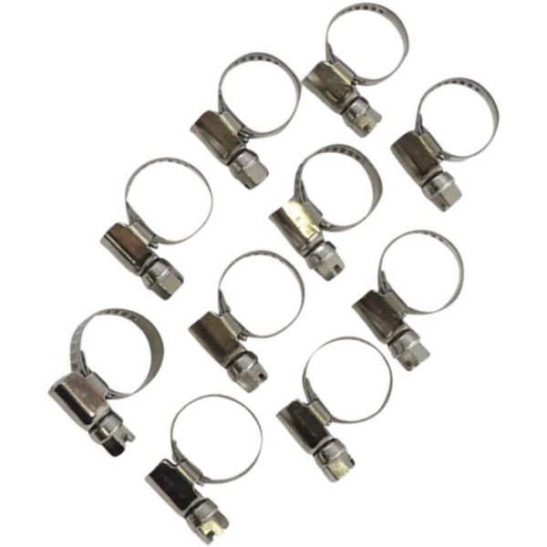 ホースクランプ エンボス ステンレス 10mm-16mm 10個入り